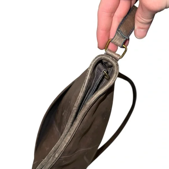 Vintage Coach 70s 80s Navy Bleeker Duffle Sac Zip Up Crossbody Bag Weathered - Picture 8 of 16